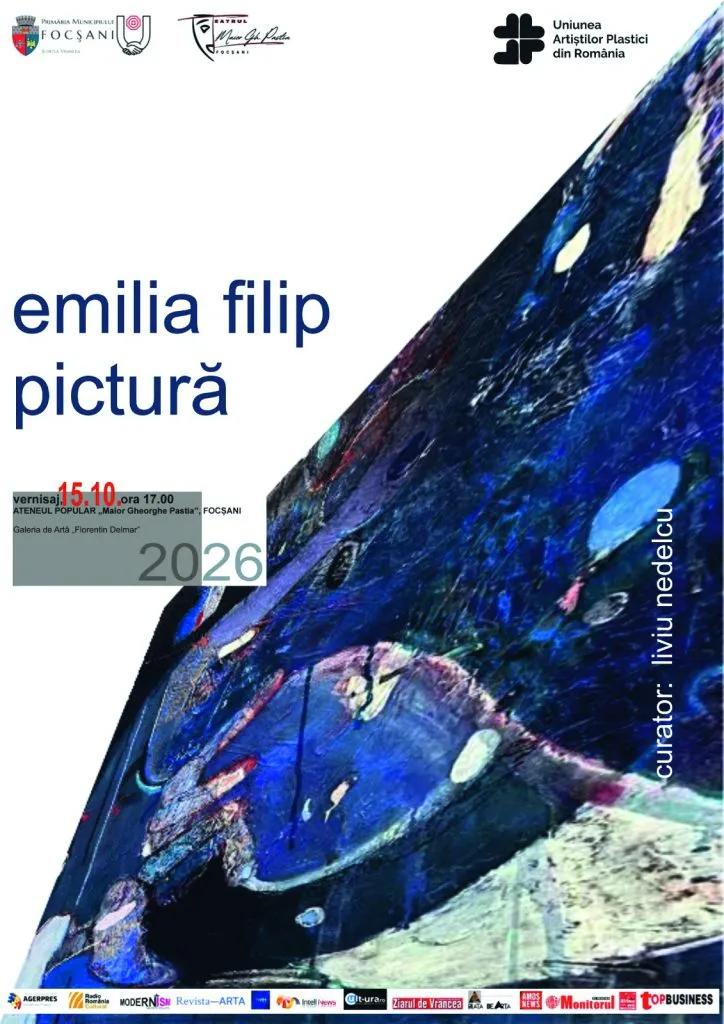 Pictorița Emilia Filip își prezintă lucrările la Focșani, în cadrul unei expoziții personale - Actualitatea Vranceana