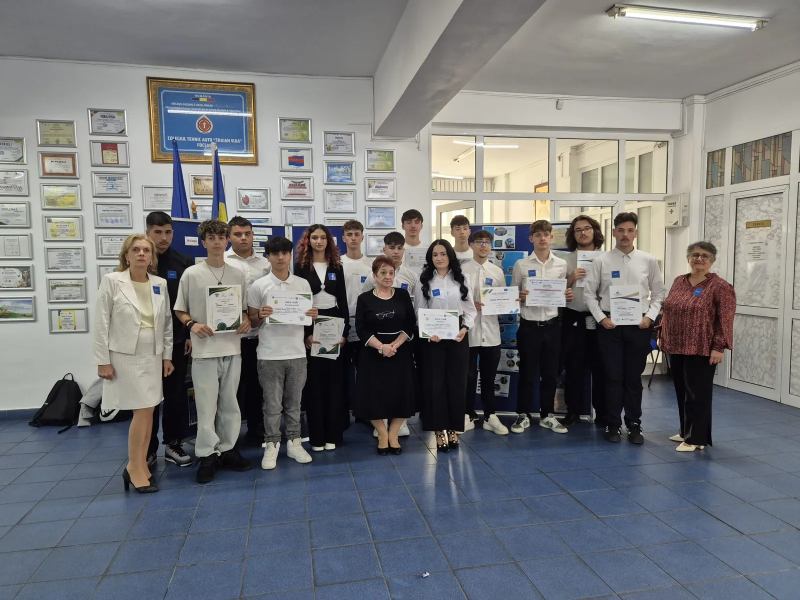 Elevii Colegiului Tehnic Auto „Traian Vuia” Focșani au lansat un nou proiect internațional după experiența Erasmus din Spania - Actualitatea Vranceana