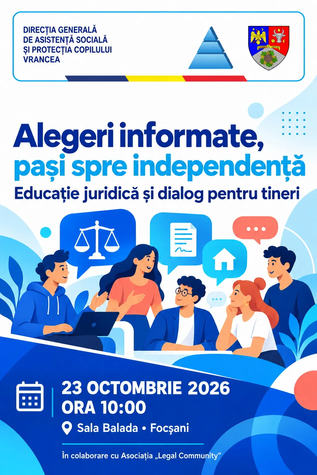 Educație juridică pentru tinerii din sistemul de protecție specială - Actualitatea Vranceana