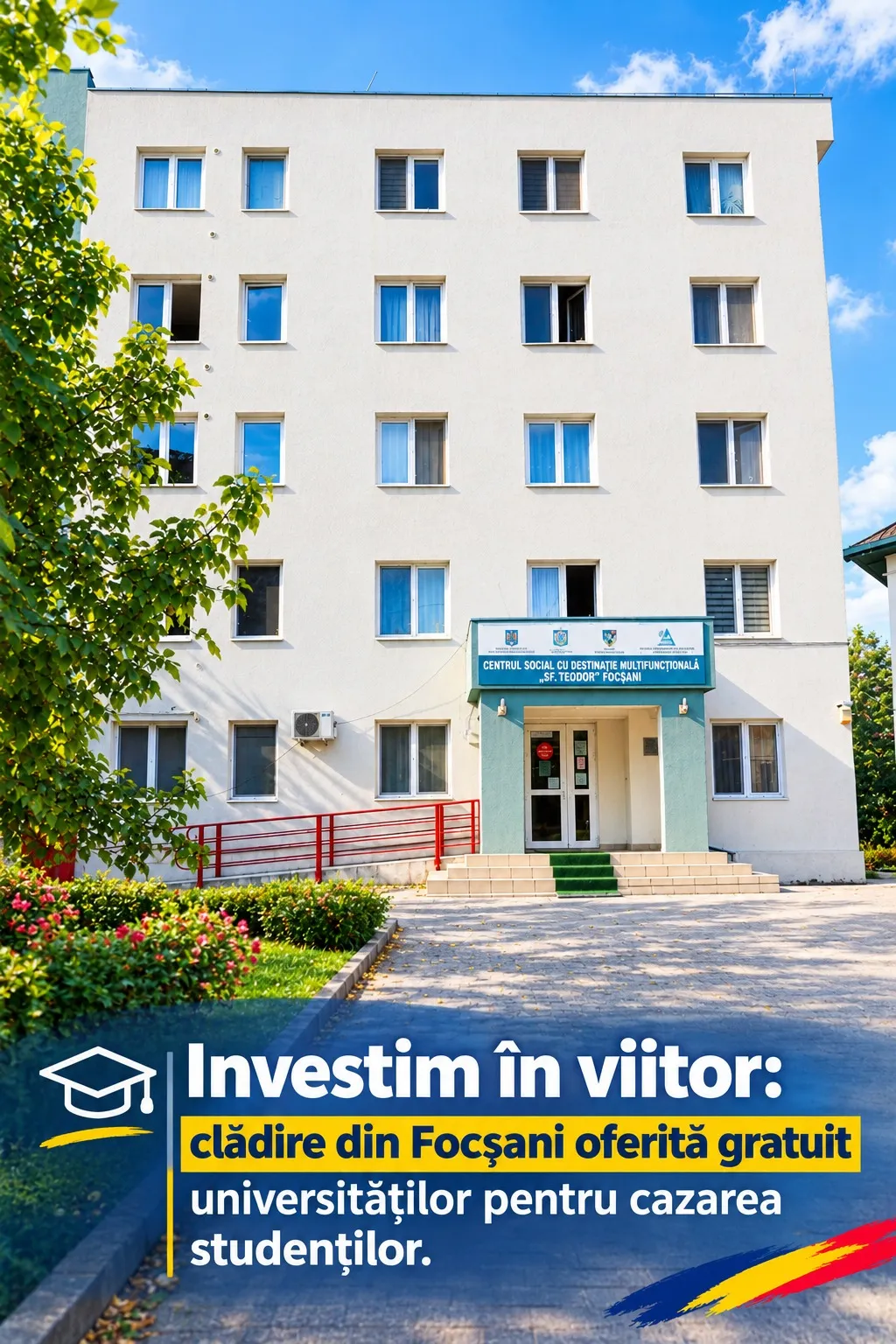 Consiliul Județean Vrancea a aprobat darea gratuită în folosință a unei clădiri pentru un cămin studențesc - Actualitatea Vranceana
